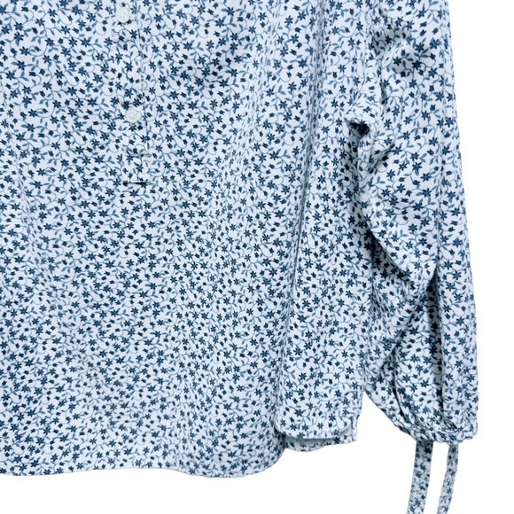 Old Navy Corduroy Knit Floral Vines Popover Top Shirt Women’s Plus Size … - Picture 4 of 7